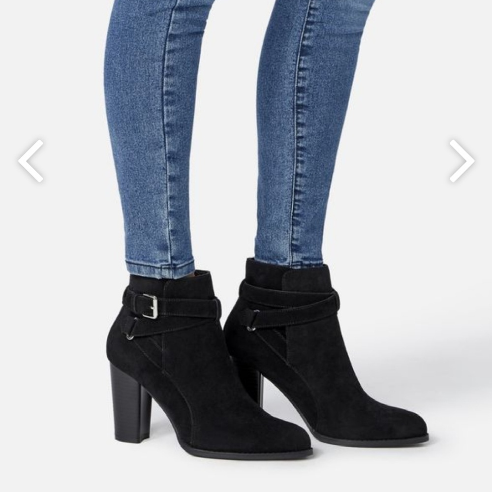 JustFab Dream Chaser Black Booties
